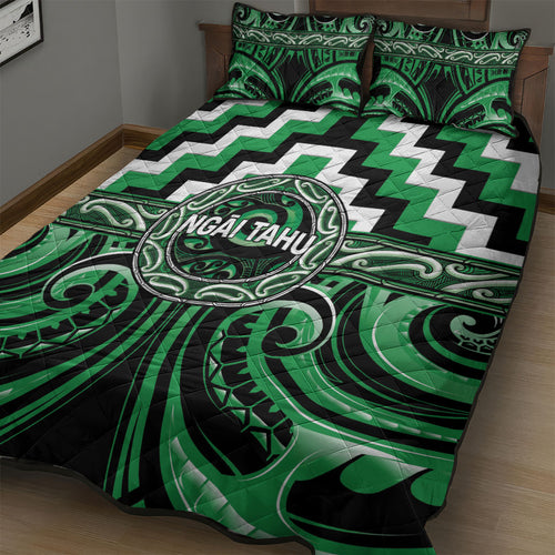 Aotearoa Ngai Tahu Quilt Bed Set Maori Iwi Poutama Puhoro Tattoo