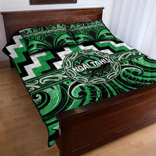 Aotearoa Ngai Tahu Quilt Bed Set Maori Iwi Poutama Puhoro Tattoo