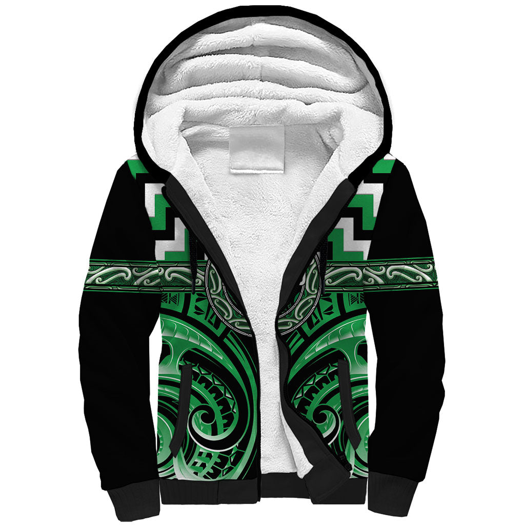 Aotearoa Ngai Tahu Personalised Sherpa Hoodie Maori Iwi Poutama Puhoro Tattoo
