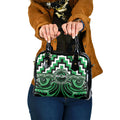 Aotearoa Ngai Tahu Shoulder Handbag Maori Iwi Poutama Puhoro Tattoo