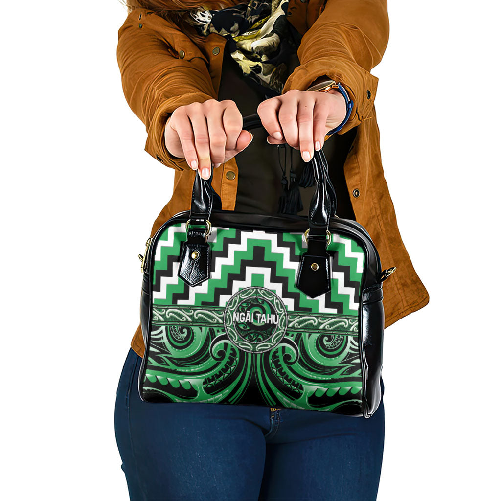 Aotearoa Ngai Tahu Shoulder Handbag Maori Iwi Poutama Puhoro Tattoo
