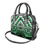 Aotearoa Ngai Tahu Shoulder Handbag Maori Iwi Poutama Puhoro Tattoo