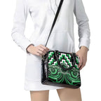 Aotearoa Ngai Tahu Shoulder Handbag Maori Iwi Poutama Puhoro Tattoo