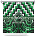 Aotearoa Ngai Tahu Shower Curtain Maori Iwi Poutama Puhoro Tattoo