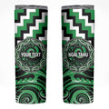 Aotearoa Ngai Tahu Personalised Skinny Tumbler Maori Iwi Poutama Puhoro Tattoo