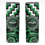 Aotearoa Ngai Tahu Personalised Skinny Tumbler Maori Iwi Poutama Puhoro Tattoo