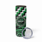 Aotearoa Ngai Tahu Personalised Skinny Tumbler Maori Iwi Poutama Puhoro Tattoo