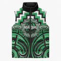 Aotearoa Ngai Tahu Personalised Sleeveless Puffer Jacket Maori Iwi Poutama Puhoro Tattoo