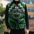 Aotearoa Ngai Tahu Personalised Sleeveless Puffer Jacket Maori Iwi Poutama Puhoro Tattoo