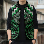 Aotearoa Ngai Tahu Personalised Sleeveless Puffer Jacket Maori Iwi Poutama Puhoro Tattoo