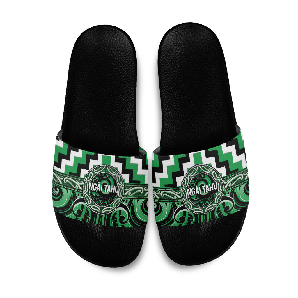 Aotearoa Ngai Tahu Slide Sandals Maori Iwi Poutama Puhoro Tattoo
