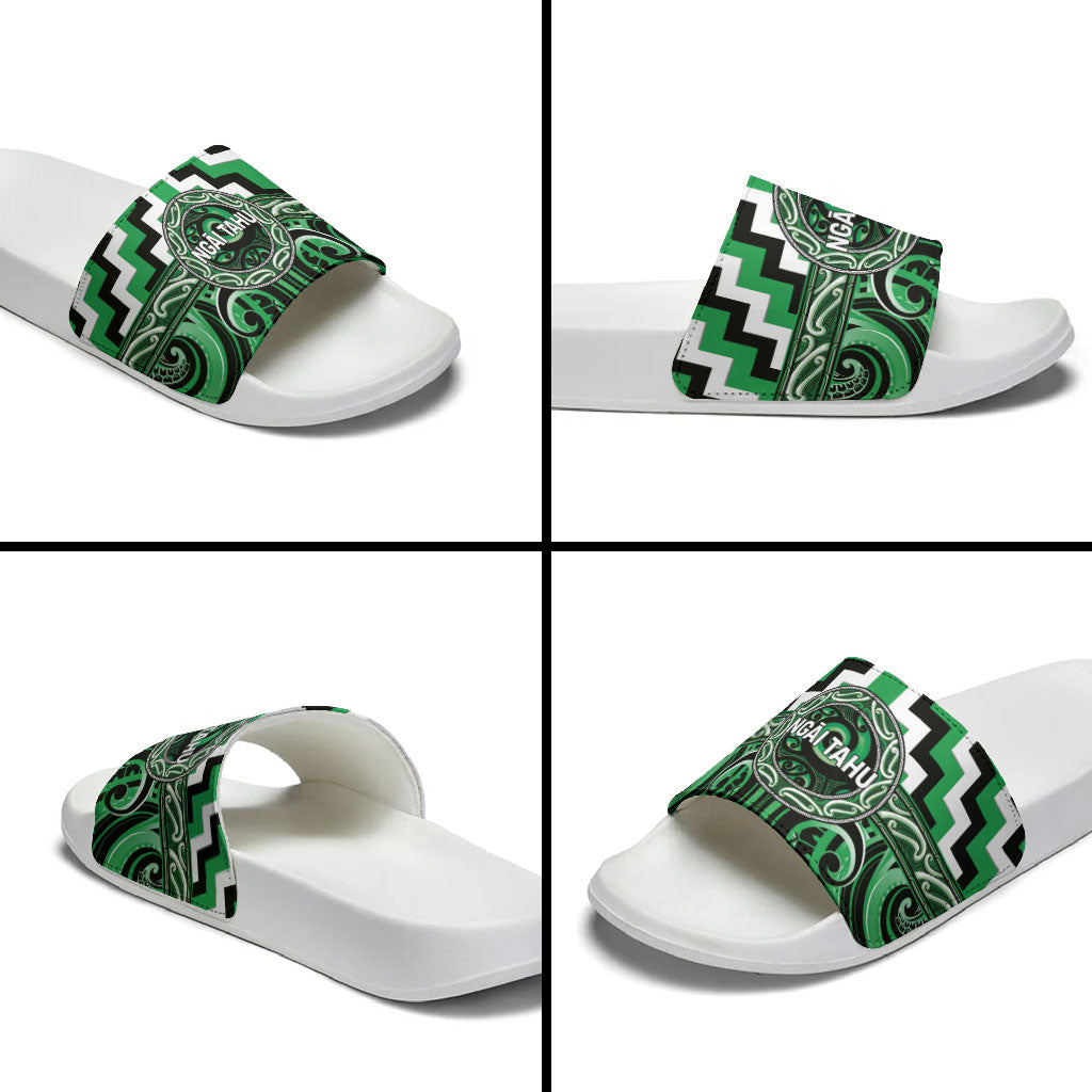 Aotearoa Ngai Tahu Slide Sandals Maori Iwi Poutama Puhoro Tattoo