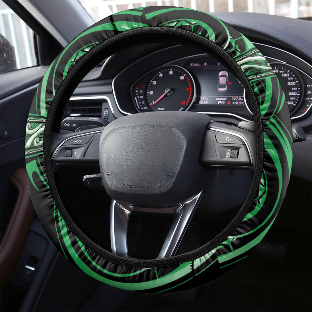 Aotearoa Ngai Tahu Steering Wheel Cover Maori Iwi Poutama Puhoro Tattoo
