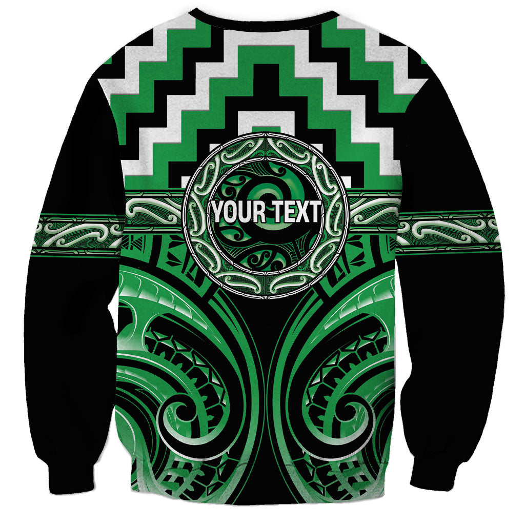 Aotearoa Ngai Tahu Personalised Sweatshirt Maori Iwi Poutama Puhoro Tattoo