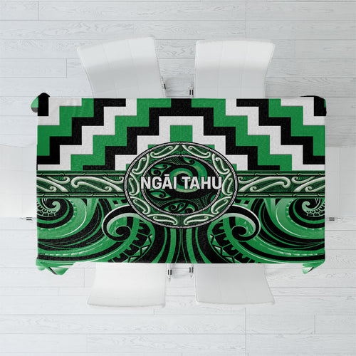 Aotearoa Ngai Tahu Tablecloth Maori Iwi Poutama Puhoro Tattoo