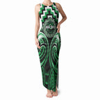 Aotearoa Ngai Tahu Personalised Tank Maxi Dress Maori Iwi Poutama Puhoro Tattoo