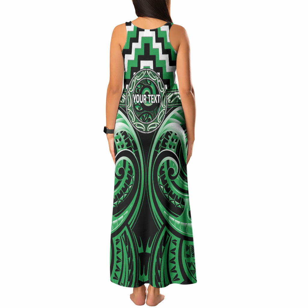 Aotearoa Ngai Tahu Personalised Tank Maxi Dress Maori Iwi Poutama Puhoro Tattoo