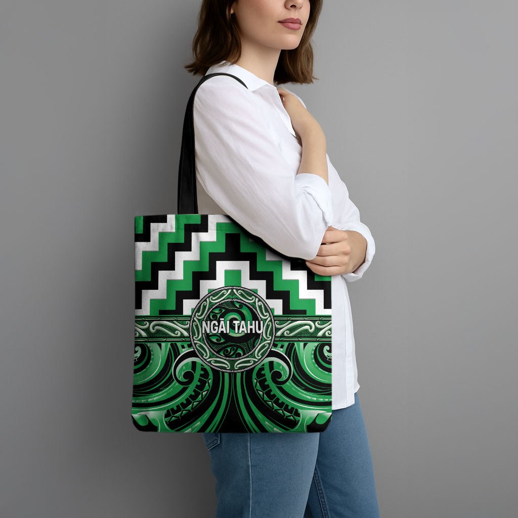 Aotearoa Ngai Tahu Tote Bag Maori Iwi Poutama Puhoro Tattoo