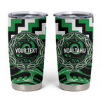 Aotearoa Ngai Tahu Personalised Tumbler Cup Maori Iwi Poutama Puhoro Tattoo