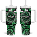 Aotearoa Ngai Tahu Personalised Tumbler With Handle Maori Iwi Poutama Puhoro Tattoo