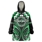 Aotearoa Ngai Tahu Personalised Wearable Blanket Hoodie Maori Iwi Poutama Puhoro Tattoo
