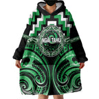 Aotearoa Ngai Tahu Personalised Wearable Blanket Hoodie Maori Iwi Poutama Puhoro Tattoo