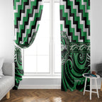 Aotearoa Ngai Tahu Window Curtain Maori Iwi Poutama Puhoro Tattoo