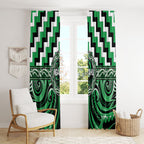 Aotearoa Ngai Tahu Window Curtain Maori Iwi Poutama Puhoro Tattoo