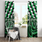Aotearoa Ngai Tahu Window Curtain Maori Iwi Poutama Puhoro Tattoo