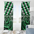 Aotearoa Ngai Tahu Window Curtain Maori Iwi Poutama Puhoro Tattoo