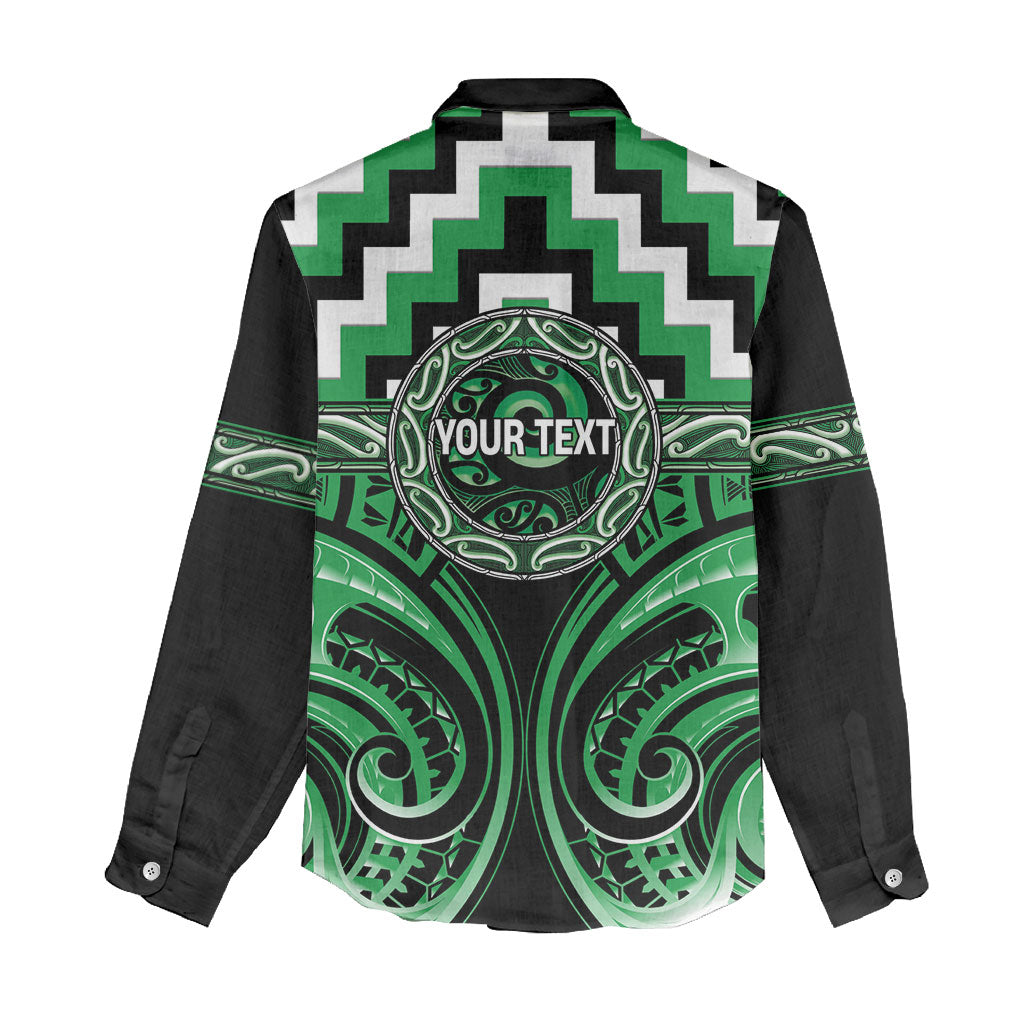 Aotearoa Ngai Tahu Personalised Women Casual Shirt Maori Iwi Poutama Puhoro Tattoo