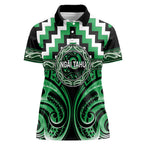 Aotearoa Ngai Tahu Personalised Women Polo Shirt Maori Iwi Poutama Puhoro Tattoo