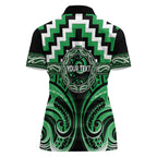 Aotearoa Ngai Tahu Personalised Women Polo Shirt Maori Iwi Poutama Puhoro Tattoo