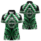 Aotearoa Ngai Tahu Personalised Women Polo Shirt Maori Iwi Poutama Puhoro Tattoo