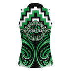 Aotearoa Ngai Tahu Personalised Women Sleeveless Polo Shirt Maori Iwi Poutama Puhoro Tattoo