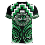 Aotearoa Ngai Tahu Personalised Women V-Neck T-Shirt Maori Iwi Poutama Puhoro Tattoo