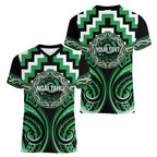 Aotearoa Ngai Tahu Personalised Women V-Neck T-Shirt Maori Iwi Poutama Puhoro Tattoo