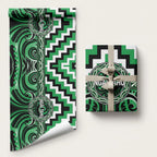 Aotearoa Ngai Tahu Wrapping Paper Maori Iwi Poutama Puhoro Tattoo