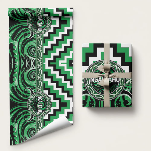 Aotearoa Ngai Tahu Wrapping Paper Maori Iwi Poutama Puhoro Tattoo