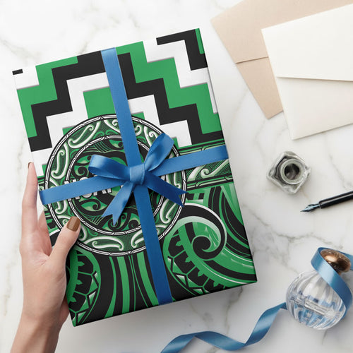 Aotearoa Ngai Tahu Wrapping Paper Maori Iwi Poutama Puhoro Tattoo