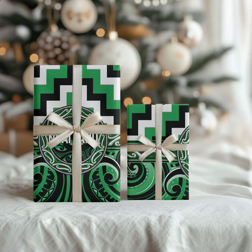 Aotearoa Ngai Tahu Wrapping Paper Maori Iwi Poutama Puhoro Tattoo