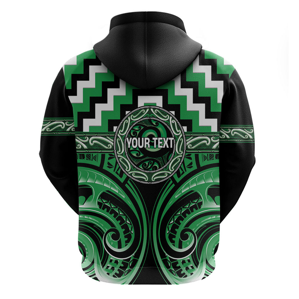 Aotearoa Ngai Tahu Personalised Zip Hoodie Maori Iwi Poutama Puhoro Tattoo