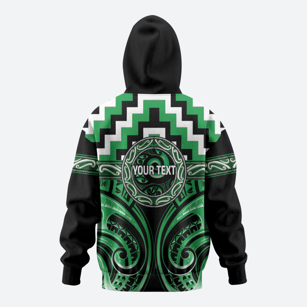 Aotearoa Ngai Tahu Personalised Zip Hoodie Maori Iwi Poutama Puhoro Tattoo