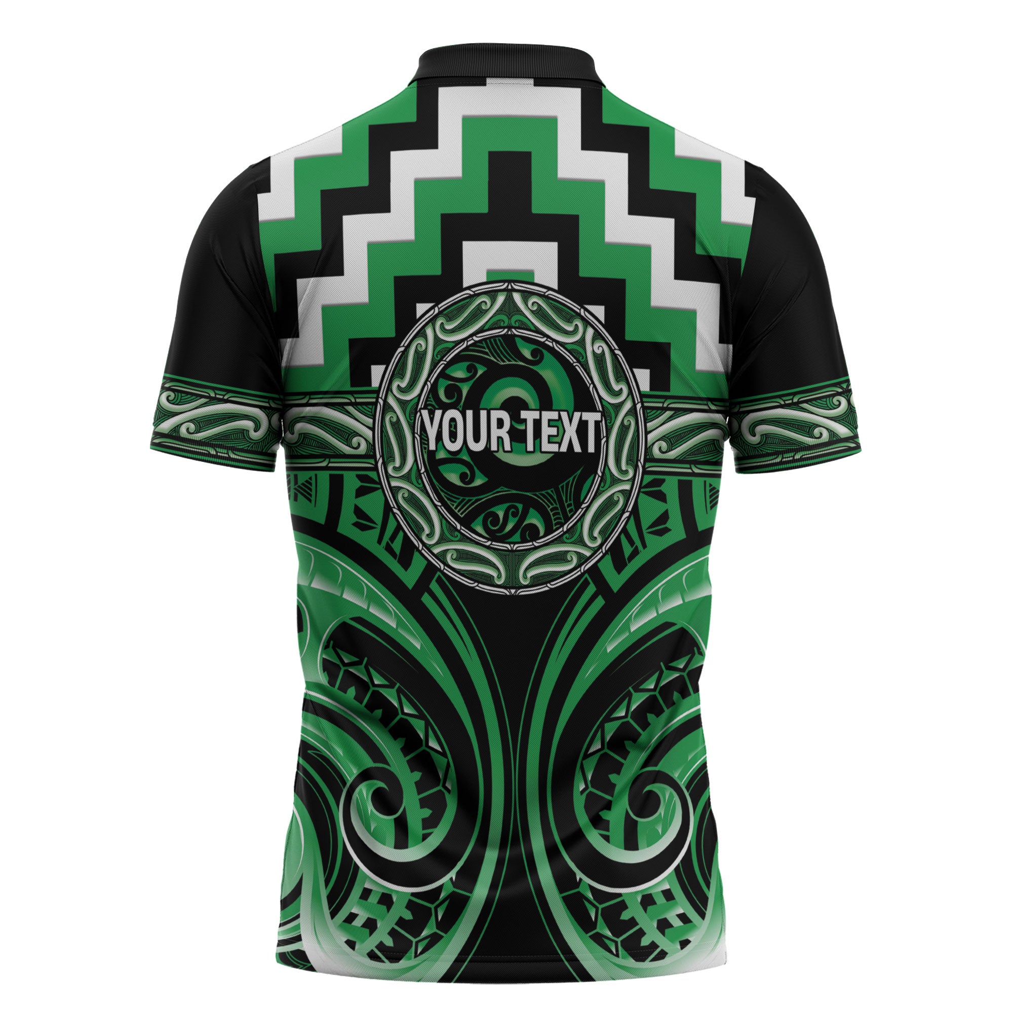 Aotearoa Ngai Tahu Personalised Zipper Polo Shirt Maori Iwi Poutama Puhoro Tattoo