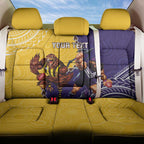 Custom Dockers And Hawks Football Back Car Seat Cover Aboriginal Mix Polynesian Pattern