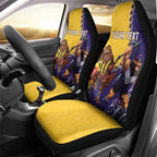 Custom Dockers And Hawks Football Car Seat Cover Aboriginal Mix Polynesian Pattern