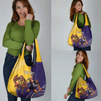 Custom Dockers And Hawks Football Grocery Bag Aboriginal Mix Polynesian Pattern