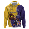 Custom Dockers And Hawks Football Hoodie Aboriginal Mix Polynesian Pattern