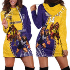 Custom Dockers And Hawks Football Hoodie Dress Aboriginal Mix Polynesian Pattern