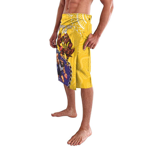 Custom Dockers And Hawks Football Lavalava Aboriginal Mix Polynesian Pattern